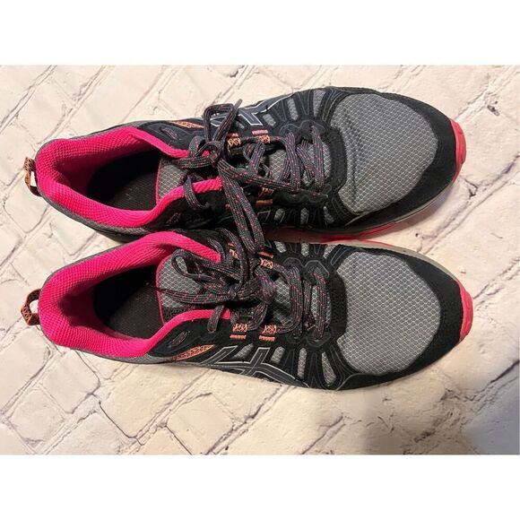 Asics Women's Size 10 Wide Gel Venture 7 Athletic Sneaker Gray Pink Running Shoe - Picture 2 of 11